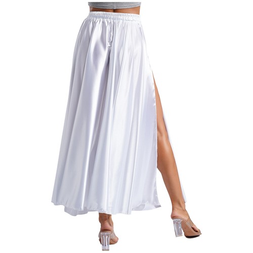 Women Maxi Elegant Dancewear Swing Skirt Elastic Waist Stage Contemporary Latin - Bild 7 von 189