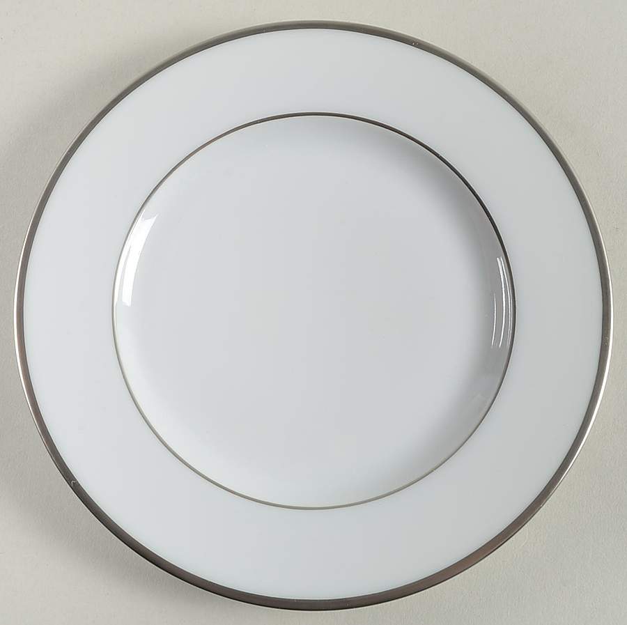 Haviland Platinum White Color Block Bread and Butter Plate 10480768  