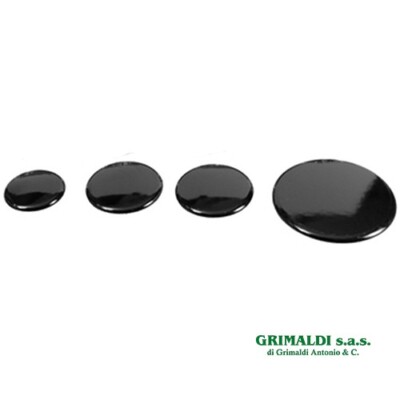 Kit 4 Piattelli Spartifiamma Per Cucina Gas Franke: Colore Nero Lucido, Fabbricazione Italiana