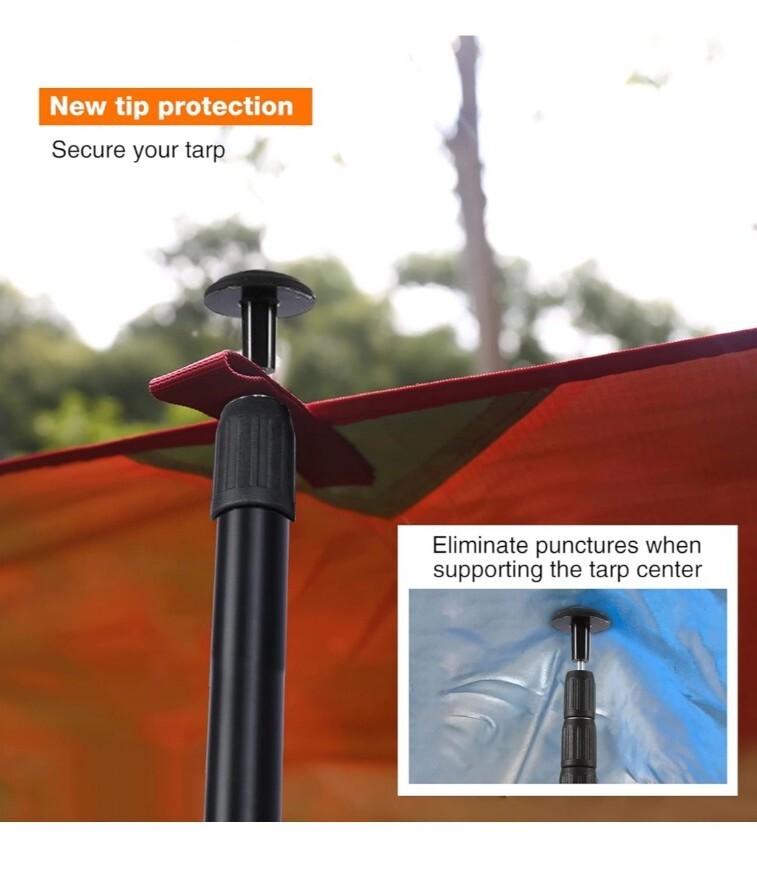 RedCamp Camping Tarp Poles 36