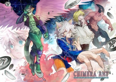 Anime hunter chimera ants royal guards komugi Stitched Gaming Mat Desk