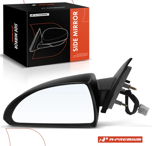 Black Power Mirror Left Driver for Chevy Impala 2006-2016 Impala Limited 14-16