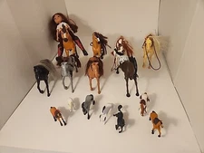 15 Horse Lot - DreamWorks Spirit Herd Toy Horse Set Misc Horses Used Condition