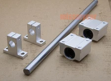2 linear guide rail Φ16mm-525mm+4 SK16 End support+4 SCS16UU bearing blocks [M2]