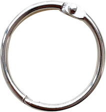 1.5 Inch 20 Pack Loose Leaf Binder Book Rings, with Metal Nickel Plated for Ke