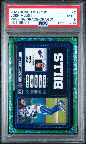 2025 Donruss Optic Josh Allen Dragon (PSA 9)