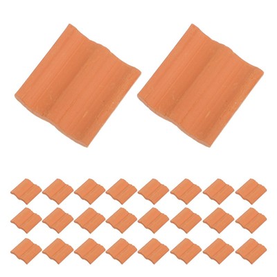  60 Pcs Mini -Simulationsfliesen Kind Simulierte Kleine Dachziegel