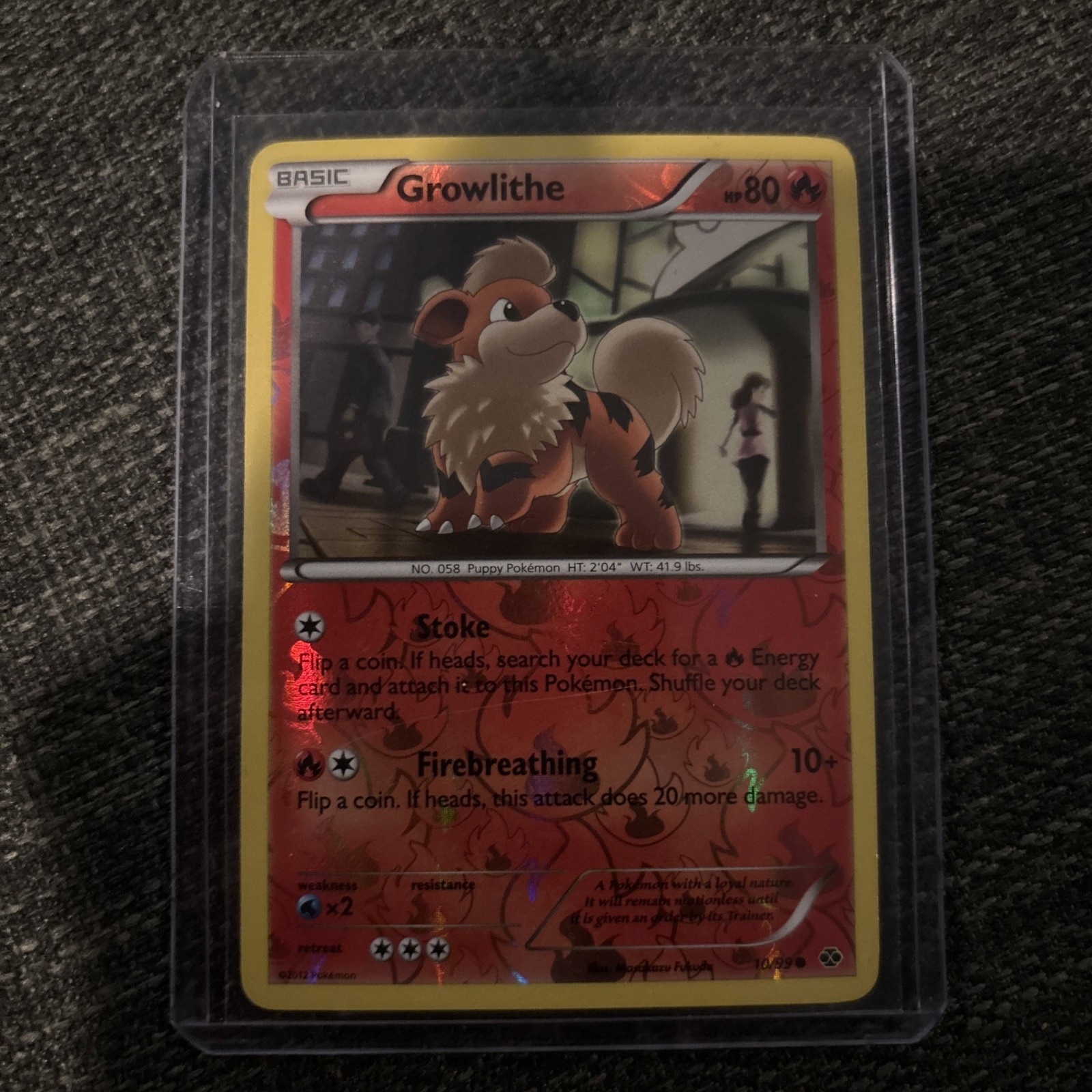 Growlithe 10/99 Next Destinies Reverse Holo