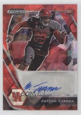 2021 Panini Prizm Draft Picks Red Ice Payton Turner #DPA-PTU Auto 7m3