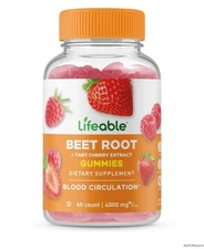 Lifeable Beet Root + Tart Cherry Extract Gummies