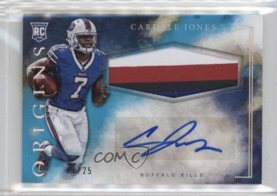 2016 Origins Rookie Turquoise 1/25 Cardale Jones RPA Jumbo Patch Auto RC 3hd