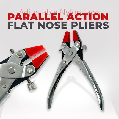 NS Crafts  Parallel Action Double Nylon Backen Flachzange für Schmuck Uhr