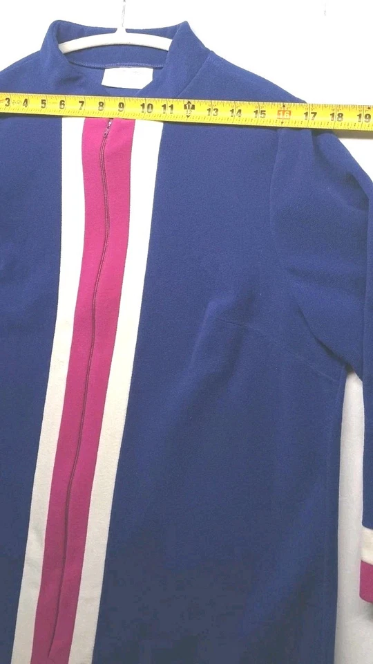 Abrigo de casa vintage años 80 tocador Fair bloque de color hecho en EE. UU. colores brillantes Foto 4 de 4