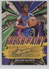 2022-23 Panini Court Kings Fresh Paint Ruby /99 Jalen Duren #FP-JDD Auto rf2