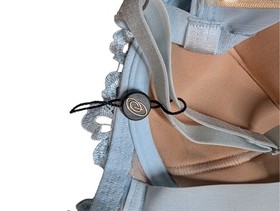 Dita Von Teese Dahlia Balconette Bra 38D Light Blue Lace Cage Strappy D58457