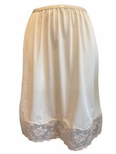 Vanity Fair Vintage Cream Half Slip with Lace Trim