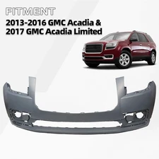 Front Upper Bumper Cover Fascia For 2013 2014 2015 2016 GMC Acadia Primed