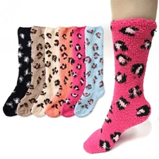 Warm cozy fuzzy kneehigh socks: 6 pairs for women 7795735191422