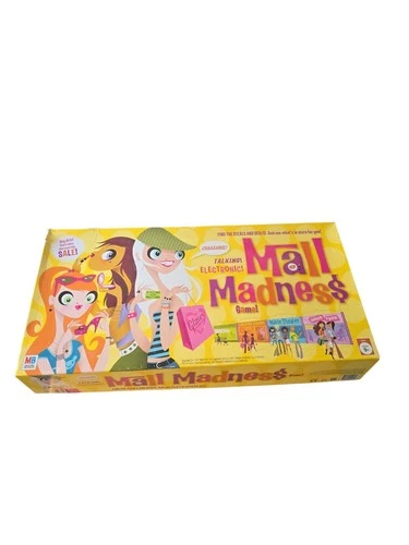Vintage Mall Madness Electronic Talking Board Game Milton Bradley 2005