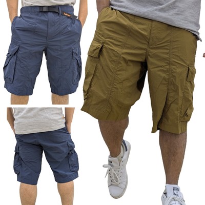TIMBERLAND Herren Cargo Shorts schnelltrocknend Sommer Halb Hose Einfarbig W30-W36 Neu