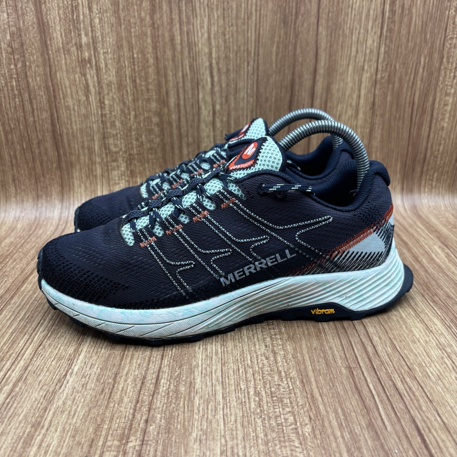 Merrell scarpe da corsa donna Moab Flight Trail sneakers blu navy taglia 7 5