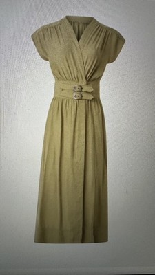 Dove Dress ba&sh Olive Size S MSRP $395.00