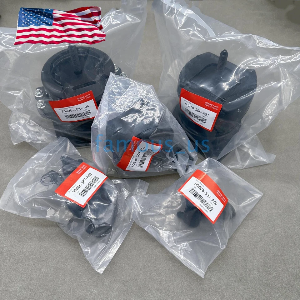 Nuevos soportes de motor 5 piezas de repuesto para Acura TL 2000-2003 3,2 L V6 K437 EE. UU. Foto 3 de 4