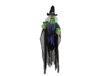 INNA-Glas Deko Halloween Gespenst Hexe Jacyntha, HäNgend, Sprechend, 60X30X200Cm