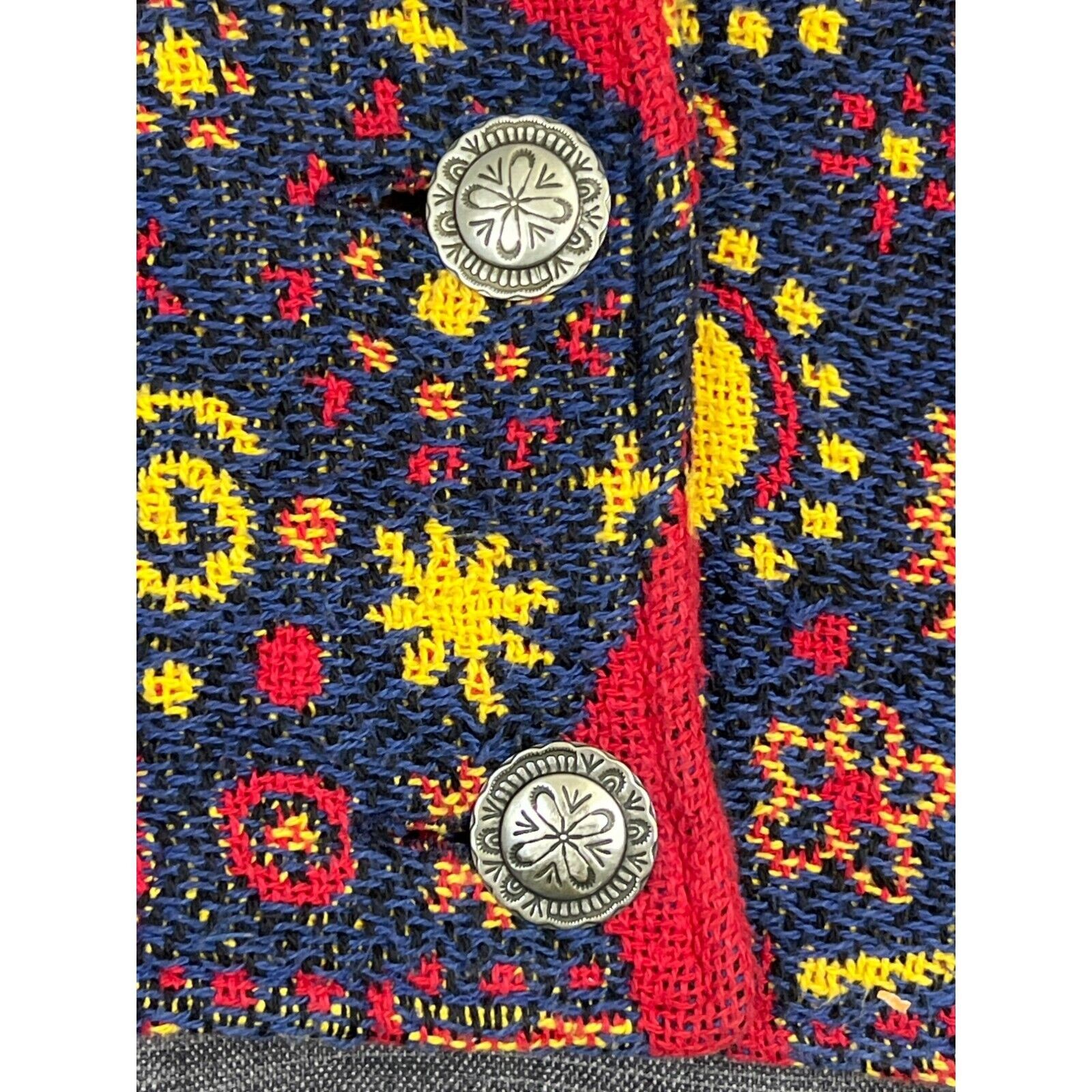 Giacca donna cotone arazzo pony dipinto vintage made in Texas tema elefante