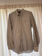 Men s Polo Ralph Lauren Classic Fit Plaid Button Down Size Large