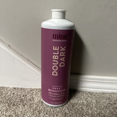 MineTan Spray Tan Solution | Double Dark Sunless, 33.8oz Pro Spray Mist NEW