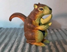 Cute Vintage Cast Iron Squirrel Jaw Nutcracker Hand Painted 5" Fun 🎁 