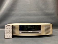 Bose Wave Music System AWRCC2 CD Player Radio Alarm Clock Beige CDs SKIP