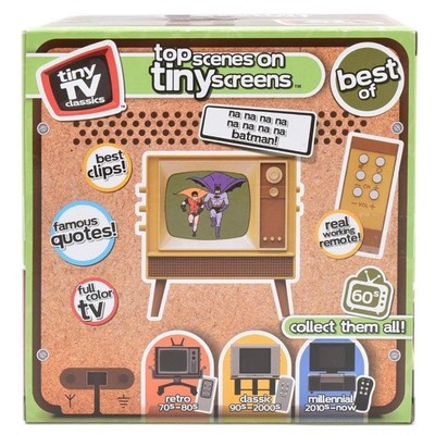 Tiny TV Classics Batman Miniature Television Mini TV with Remote