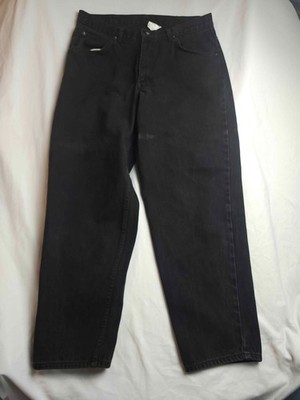 Vtg 90s Brittania Jeans Men 36x30 Black Denim Minimalist Indie Grunge Streetwear
