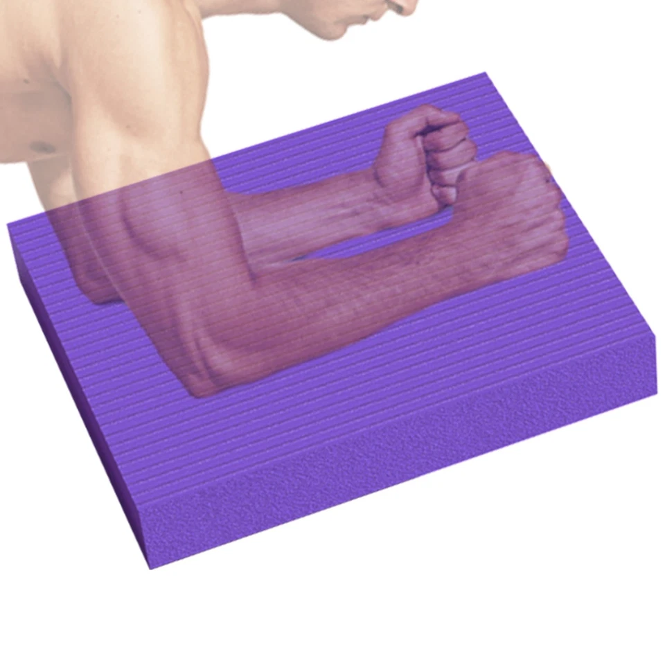 Almofada de equilíbrio antiderrapante para exercícios tapete de espuma acolchoada e joelheira para treinamento físico - Imagem 3 de 4