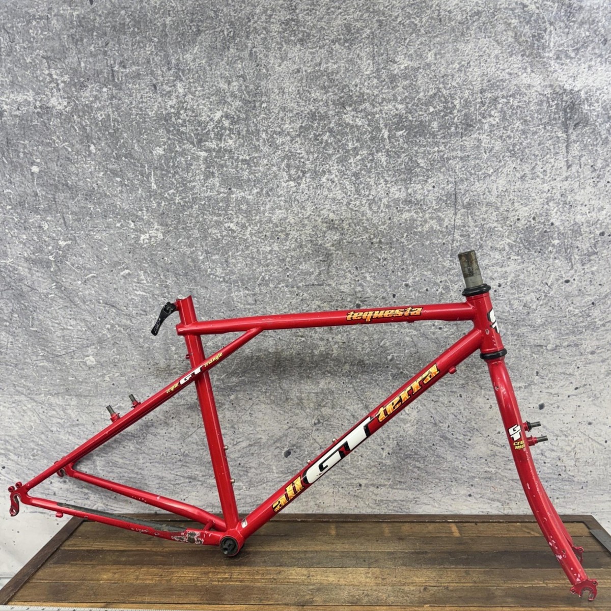 ラボ・パーティGT21.The Tale of the 15 Castaway Vintage GT Tequesta MTB Frame 16in Triple Triangle Red All Terra