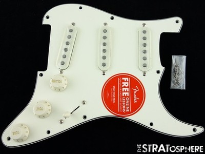 Fender Squier 60s Strat LOADED PICKGUARD, 1960s Stratocast Alnico Parchment.