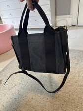 Women s Small Colorblock Tote Bag Black/Gray ...