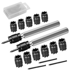 Reppkyh 15-Pack Spot Weld Cutter Sets - Double Sided 3/8" HSS Black 15 Pack