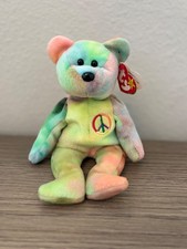 Ty Beanie Baby: Peace Bear 1996 - Multicolor, Excellent condition