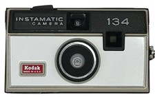 Vintage Kodak Instamatic 134 126 Film Camera Silver Black USA Retro