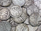 Walking Liberty Half Dollar 90% Silver Coin 50C Circ Constitutional Lot of 1