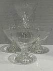 Anchor Hocking Berwick Boopie Clear Glass Sherbet Glasses 3.5" Set 4 Vintage