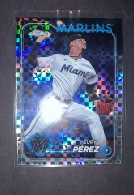 2024 Topps Chrome - Eury Perez #6 X-Fractor