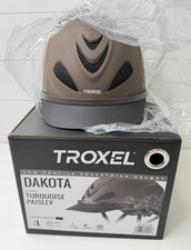 Troxel Dakota Riding Helmet Large Turq Paisle...