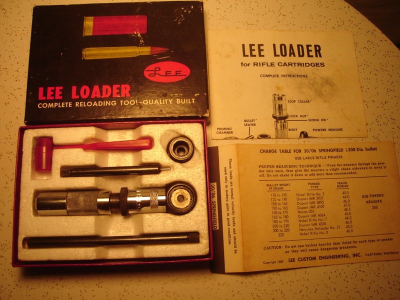 LEE LOADER SET"30-06 SPG." RELOADING SET