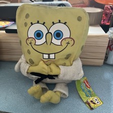 SPONGEBOB SQUAREPANT Nickelodeon Karate Peluche Giocattolo Morbido 11” 2007 con Etichetta