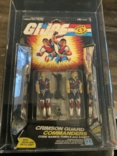 Tomax & XAMOT Complete Crimson Guard Commanders 1985 GI Joe Hasbro AFA 75