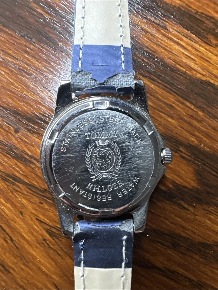 RELOJ POLO CLÁSICO SUPER RARO VINTAGE TOMMY HILFIGER Rojo Blanco Azul Foto 2 de 4